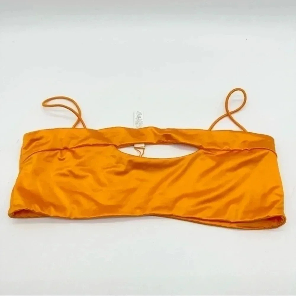Bond-Eye Cruising Bandeau Bikini Top Hyper Orange B1564 - Picture 2 of 3